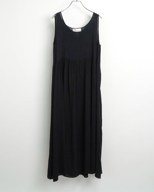 Striped Crepe Dress