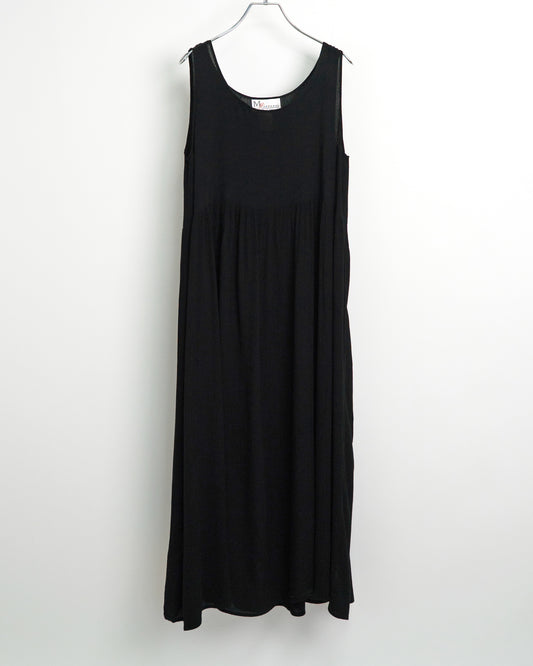 70's-80's Striped Crepe Dress