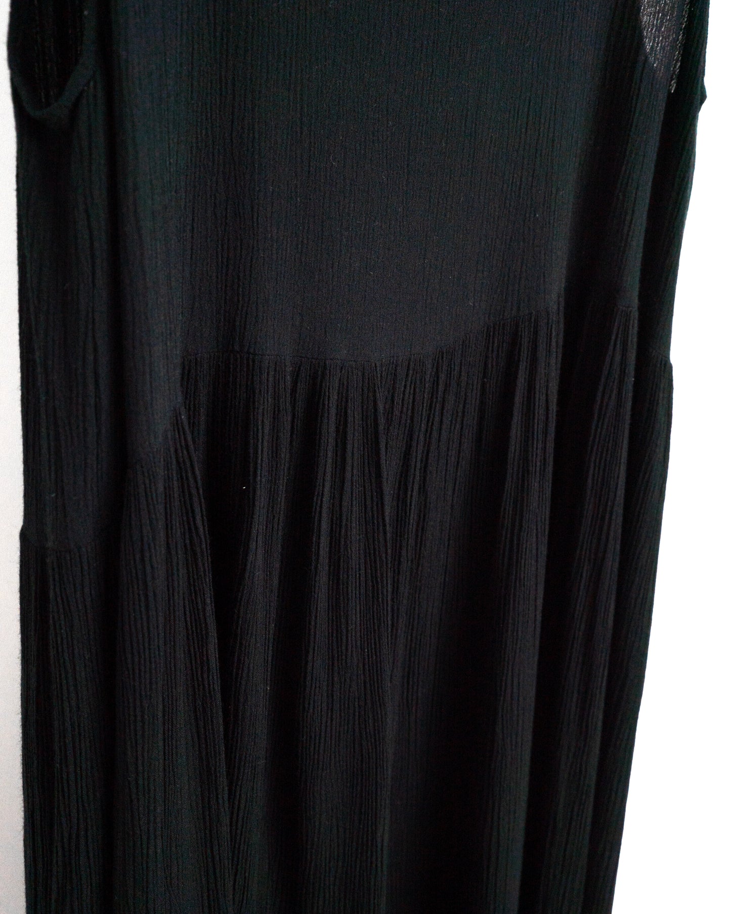 70's-80's Striped Crepe Dress
