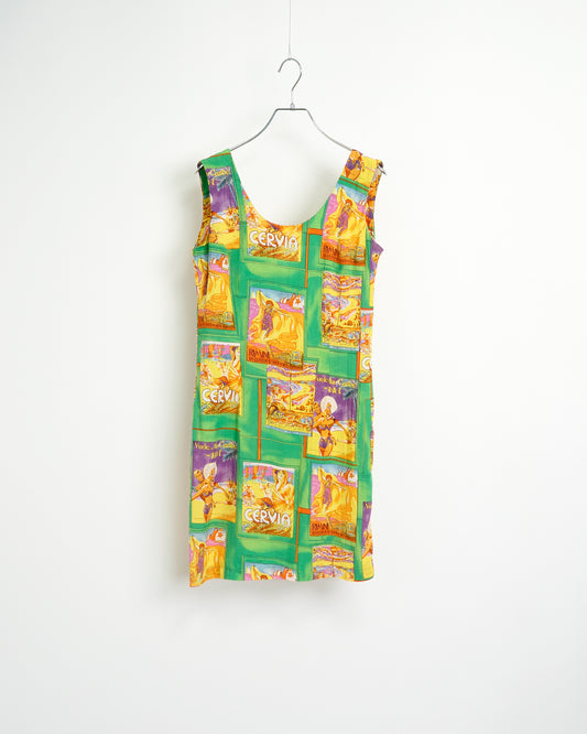 Mini Dress with Bad-taste Prints
