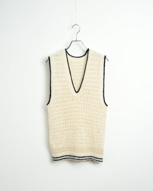 Handmade knit vest