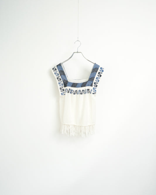 Embroidered Fringe Tops