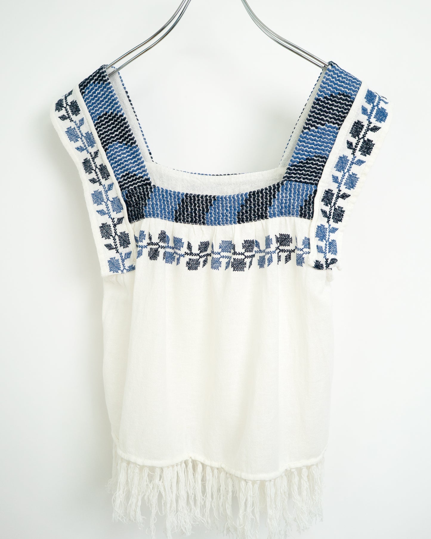 Embroidered Fringe Tops