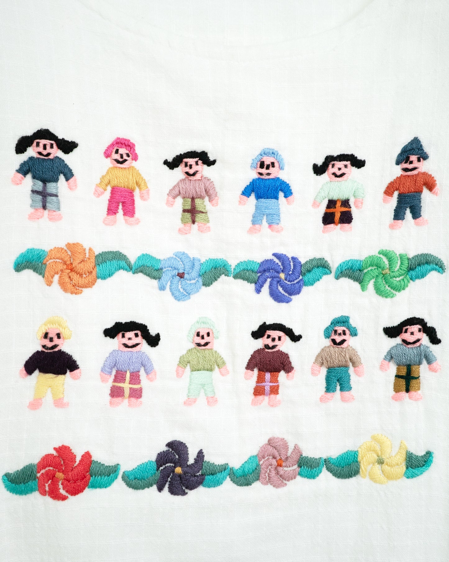 Children's Motif Embroidered Tops