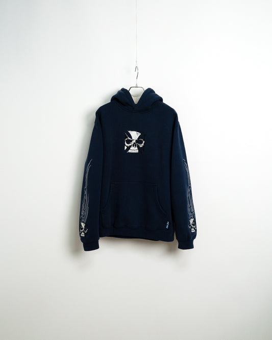 Skull Embroidered Hoodie