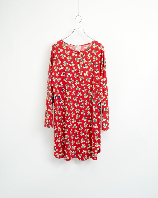 Little Bear-Print Jersey Dress