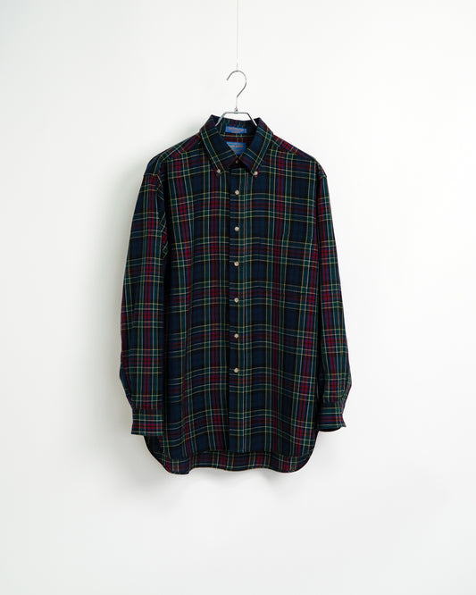 90s Wool plaid shirt