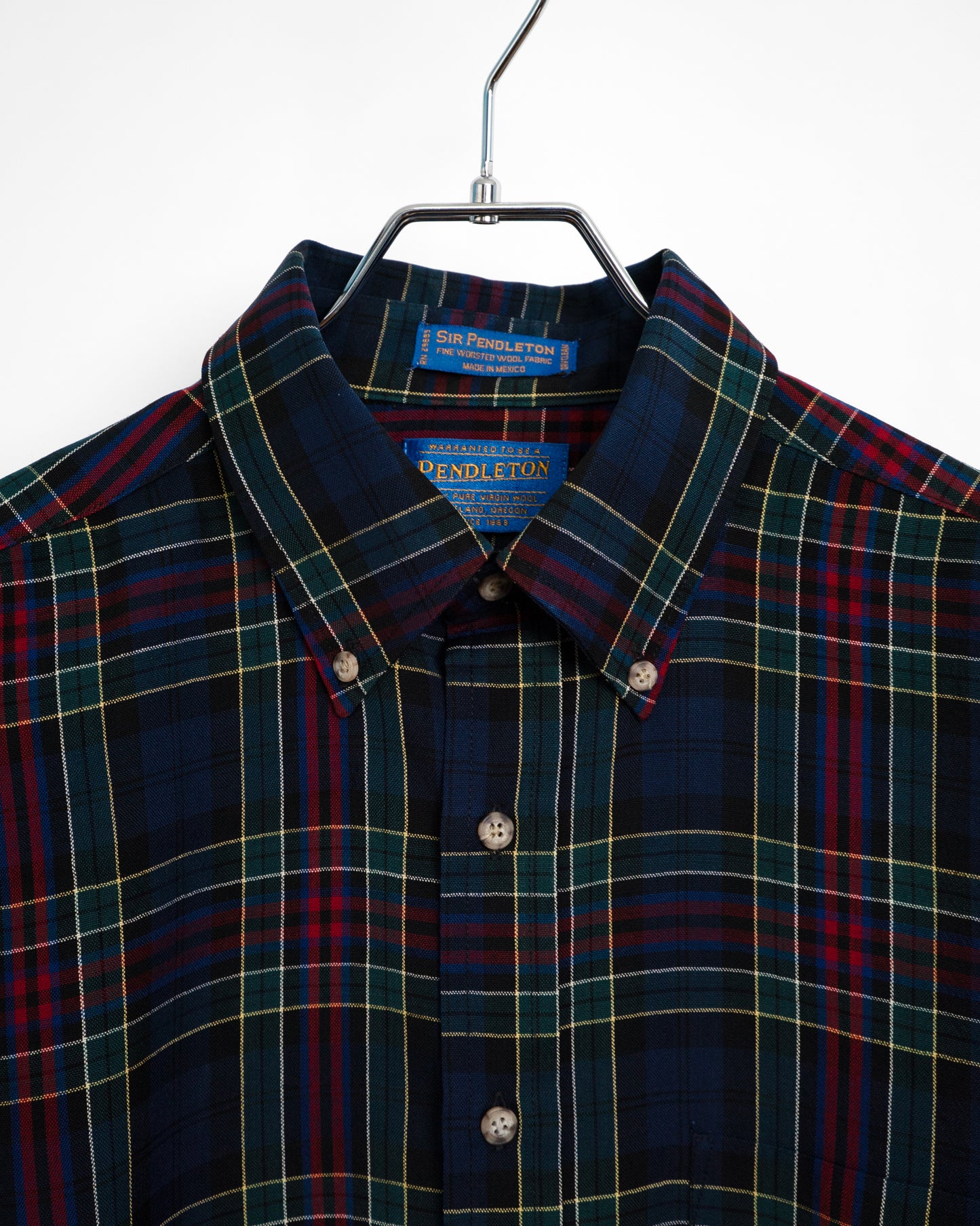 90s Wool plaid shirt