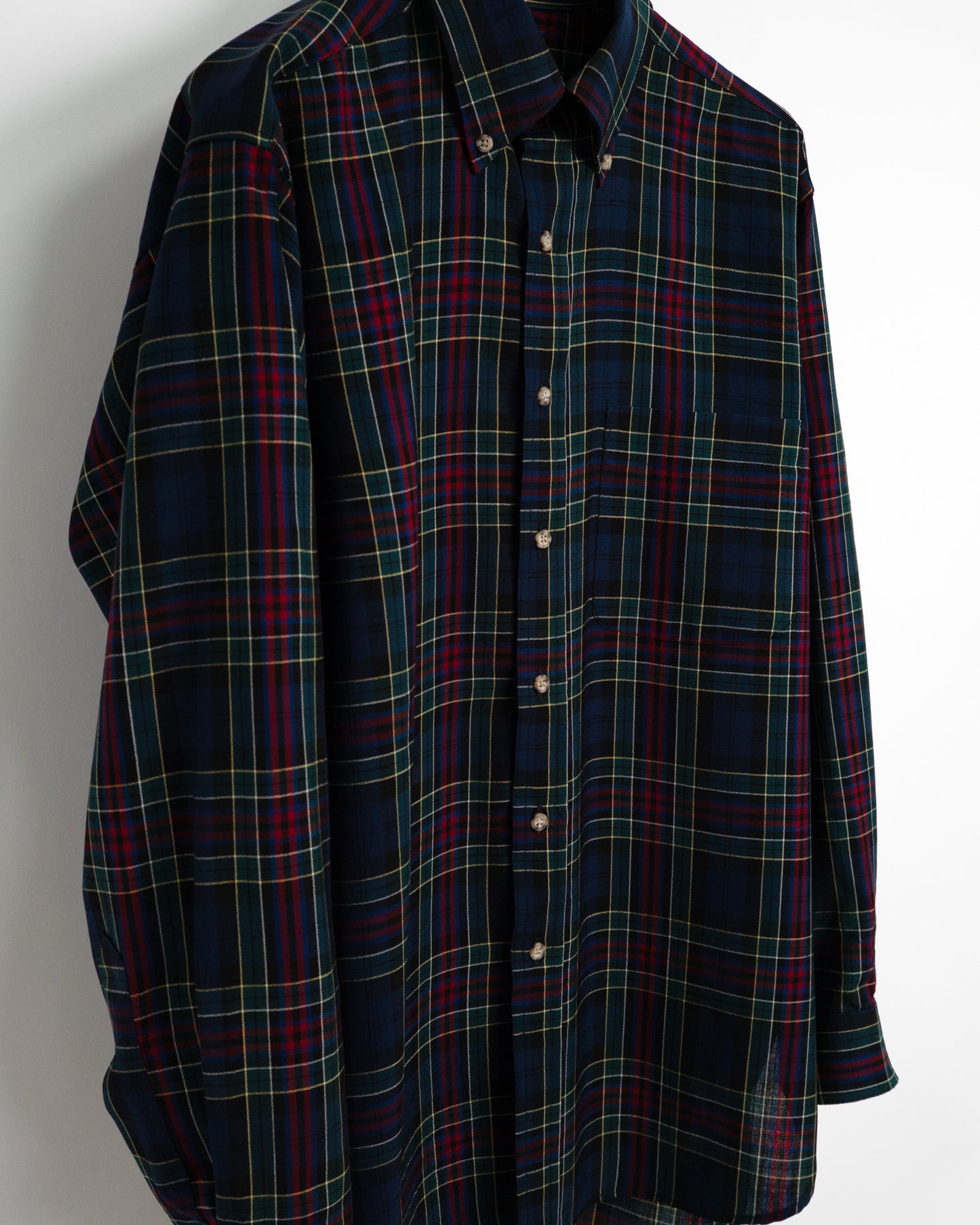 90s Wool plaid shirt