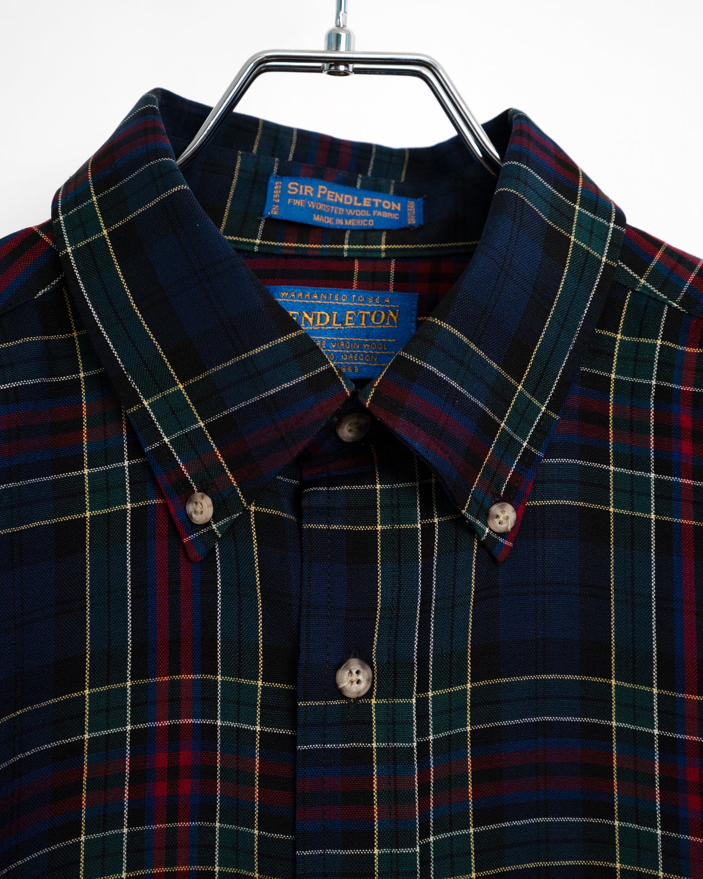 90s Wool plaid shirt