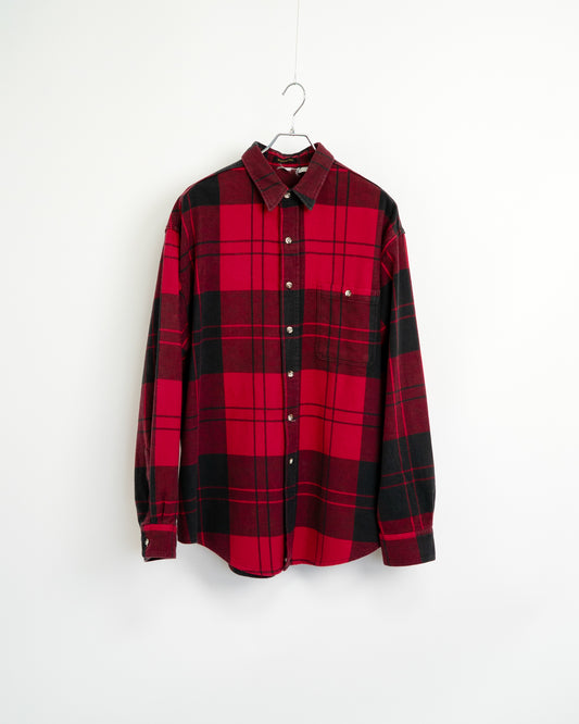 80s-90s "Black Tag" Heavy Flannel Shirt