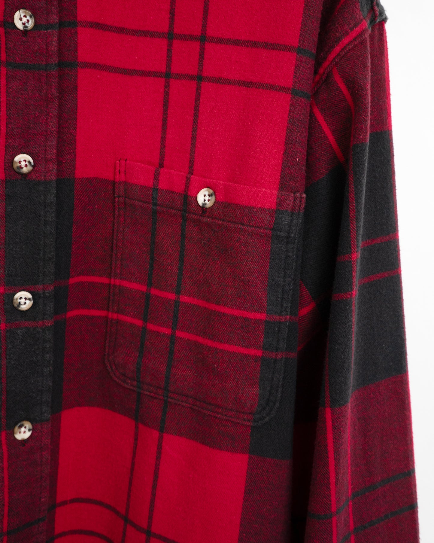 80s-90s "Black Tag" Heavy Flannel Shirt