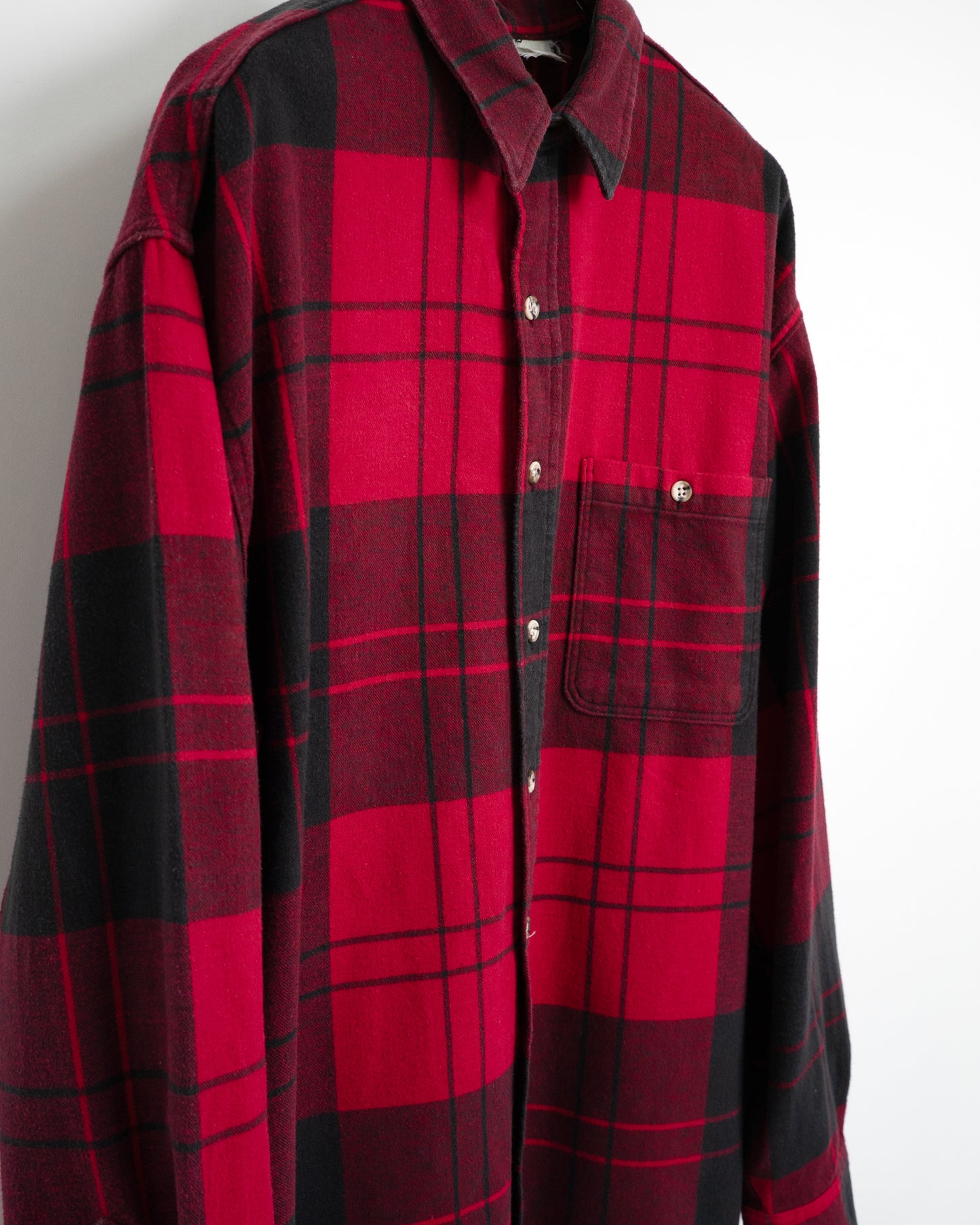 80s-90s "Black Tag" Heavy Flannel Shirt
