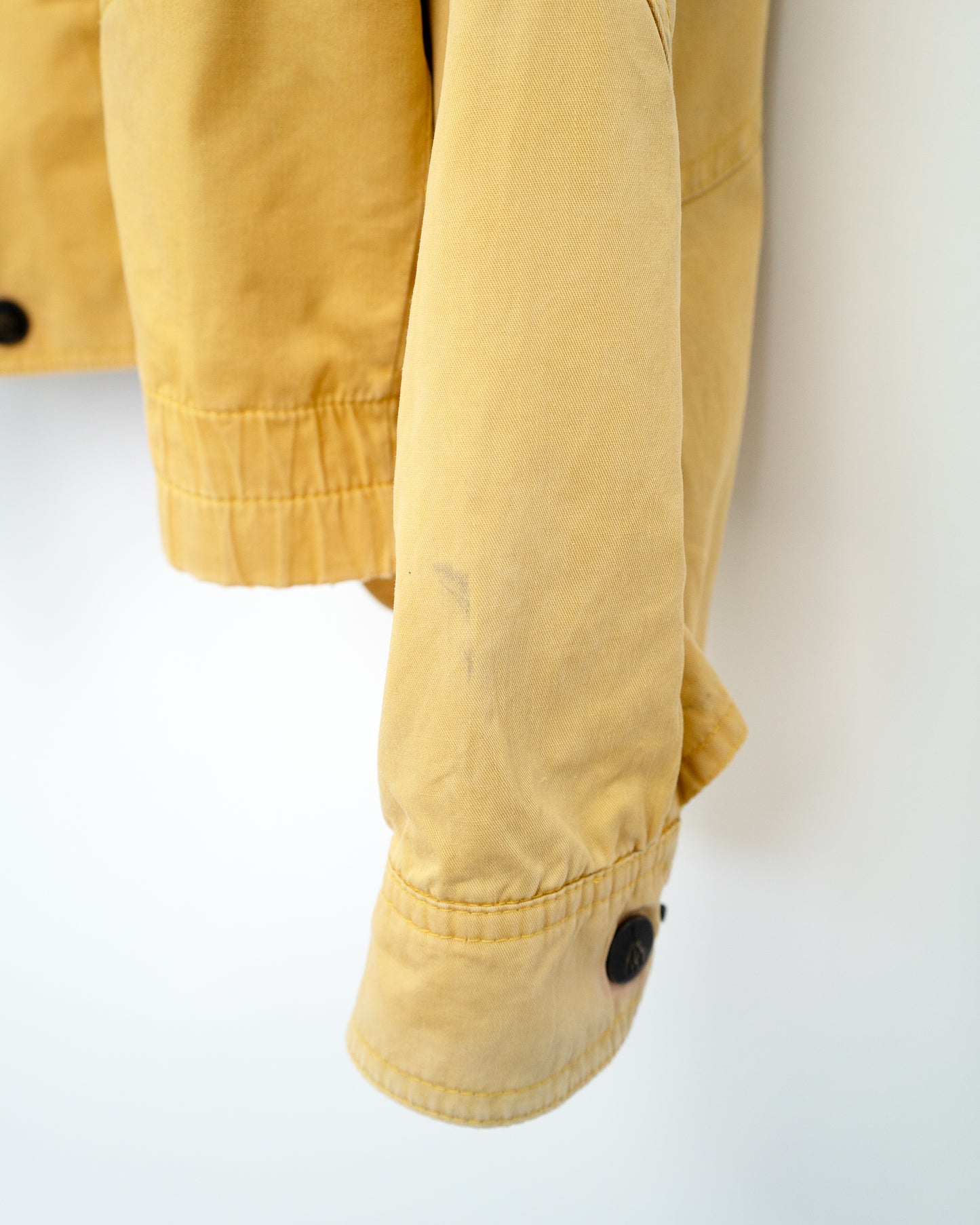 90s Mustard-Beige & Light Indigo 2-Tone Cotton Sailing Jacket