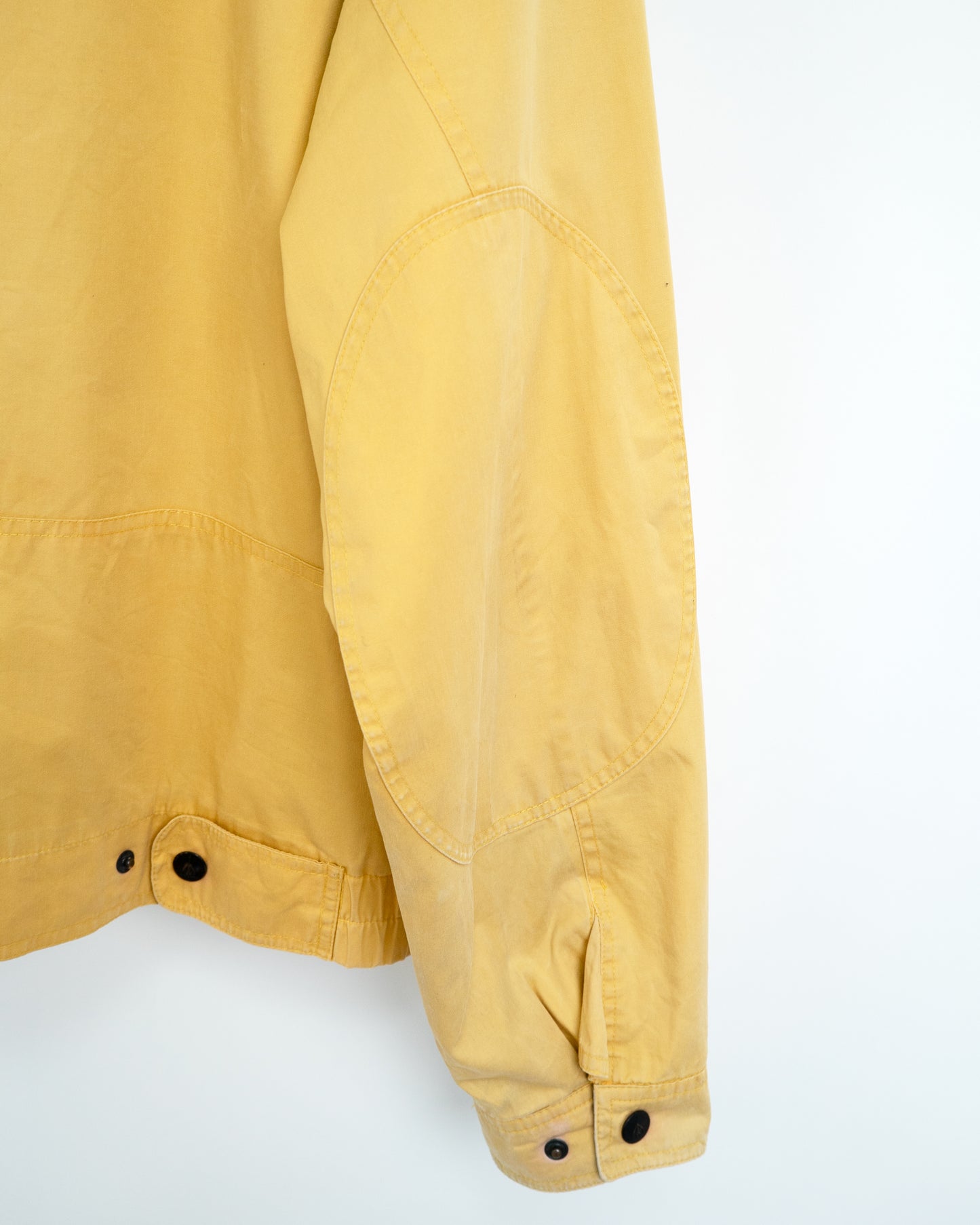 90s Mustard-Beige & Light Indigo 2-Tone Cotton Sailing Jacket