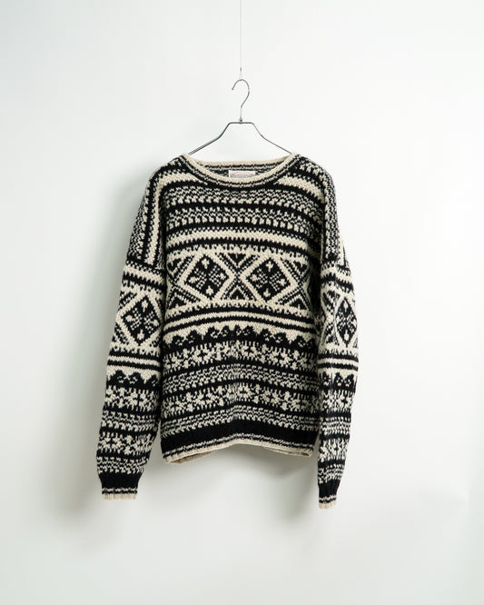 Heavy-gauge Fair Isle Sweater