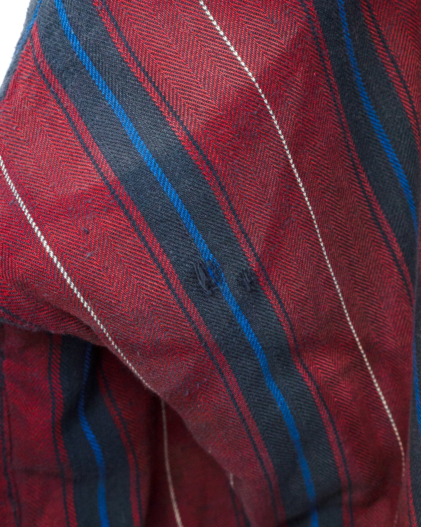 Quilted-Lined Herringbone Multi-Stripe Shirt Jacket