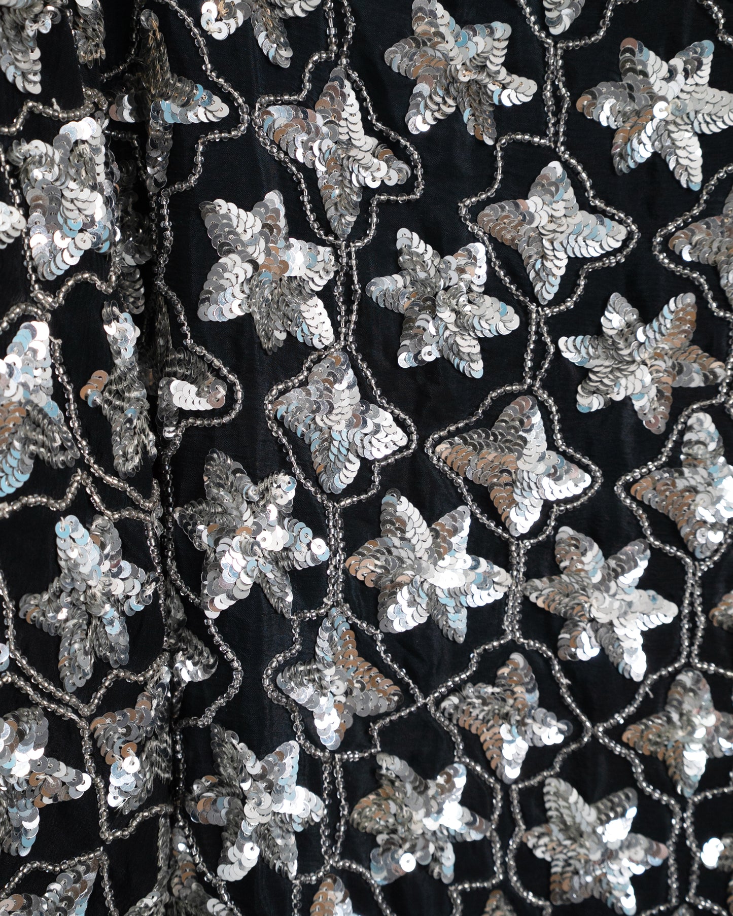80s-Early90s Sequined Silk Blouse
