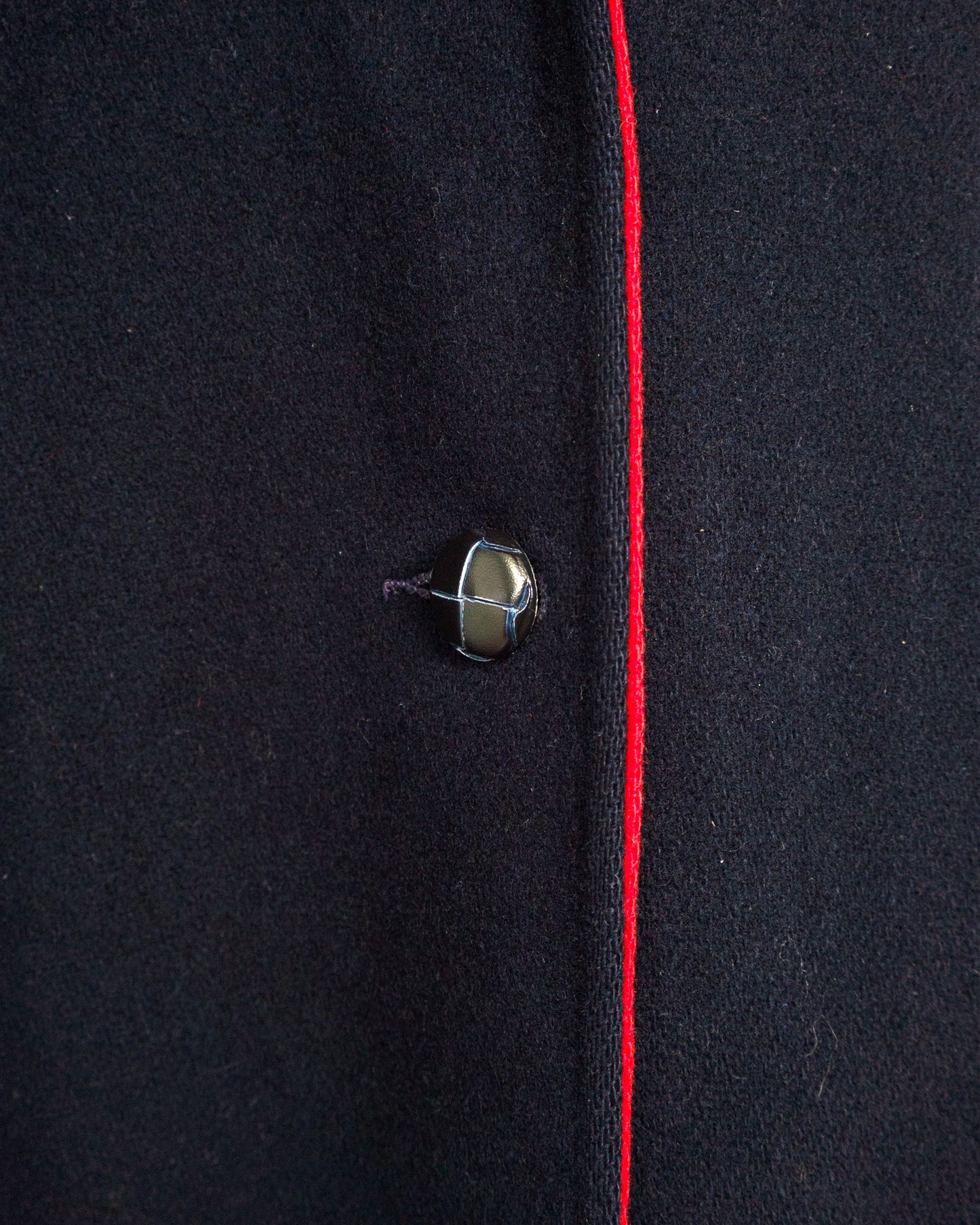 70s Bonded Double-Face Wool Hooded Coat