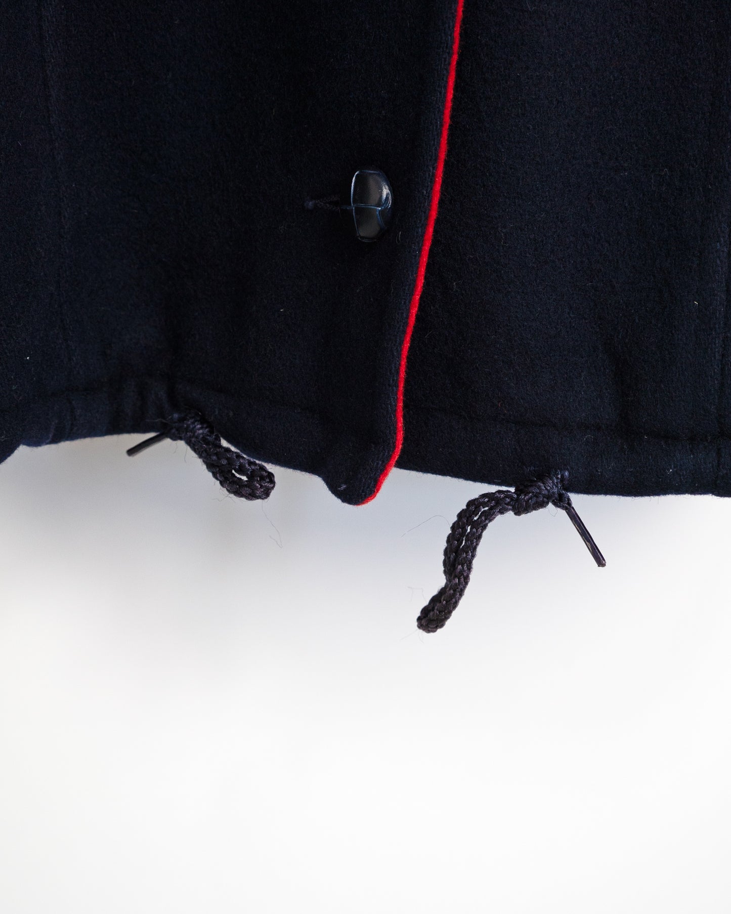 70s Bonded Double-Face Wool Hooded Coat