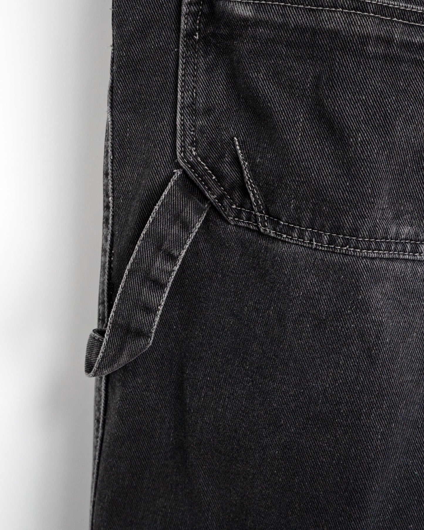 00s "7M Millennium Series" Knee-Pocket Black Denim Painter Pants