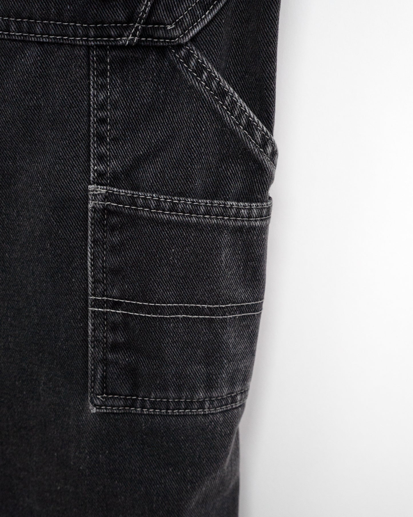 00s "7M Millennium Series" Knee-Pocket Black Denim Painter Pants