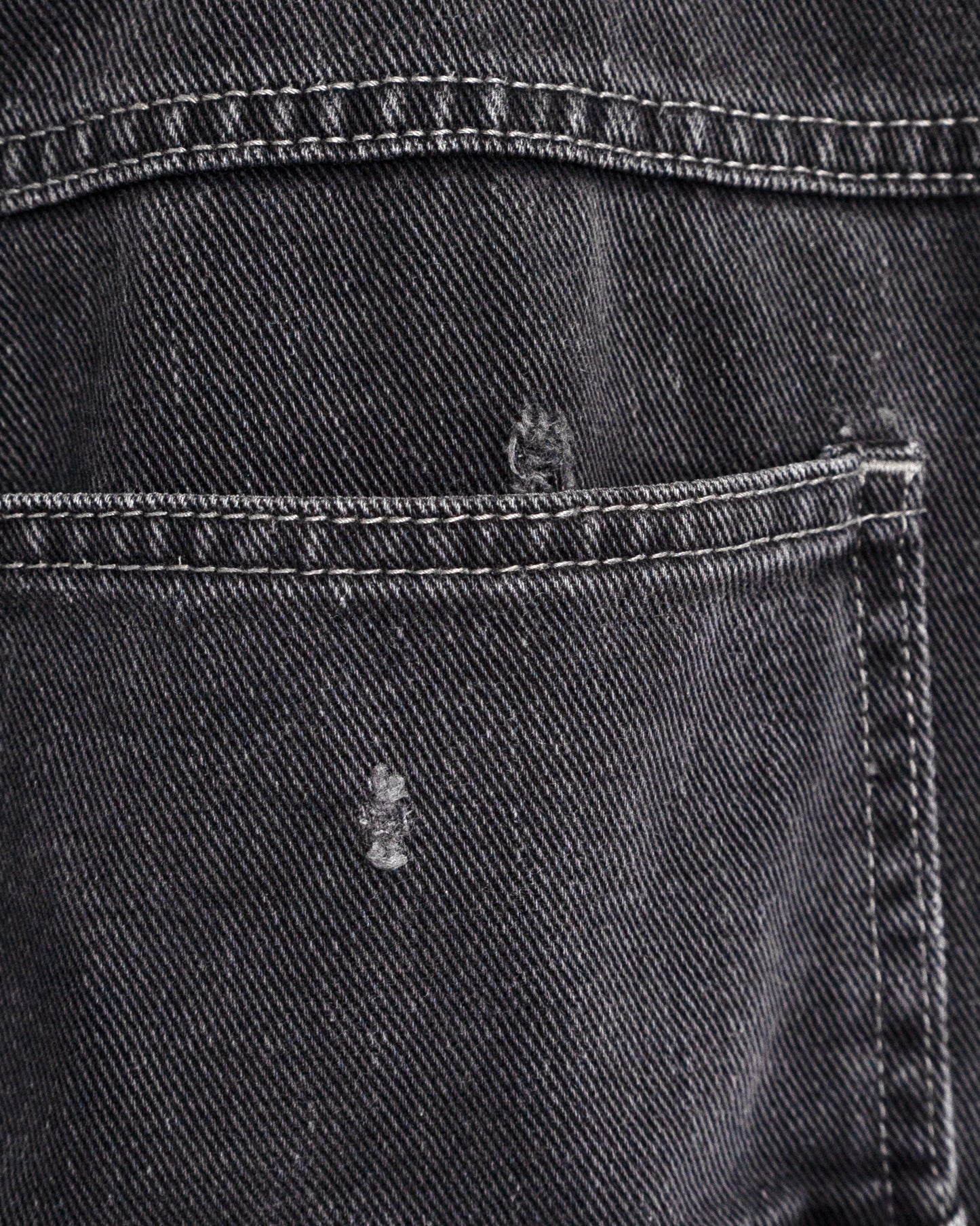 00s "7M Millennium Series" Knee-Pocket Black Denim Painter Pants