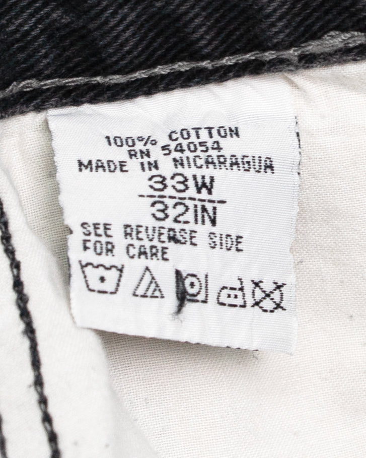 00s "7M Millennium Series" Knee-Pocket Black Denim Painter Pants