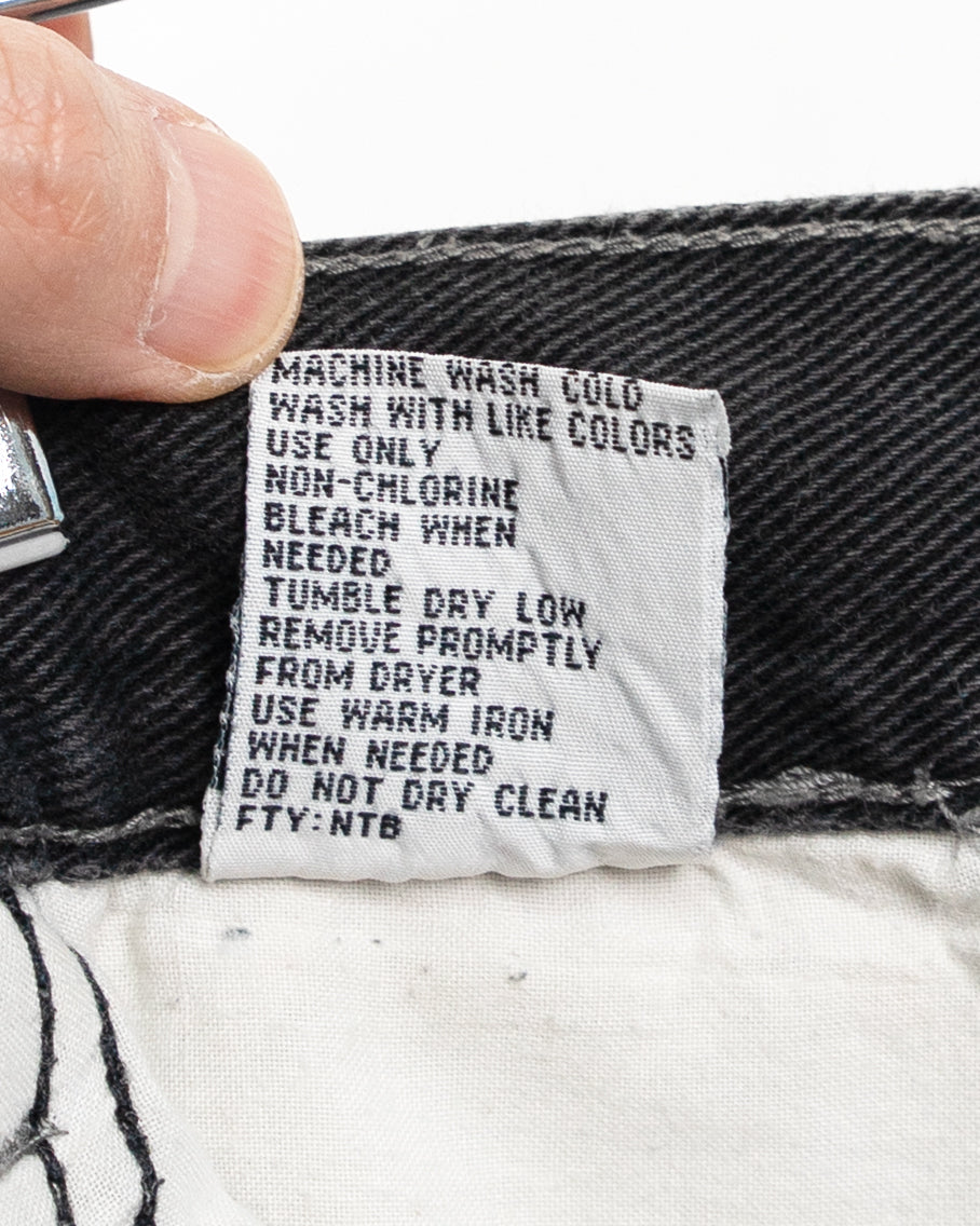 00s "7M Millennium Series" Knee-Pocket Black Denim Painter Pants