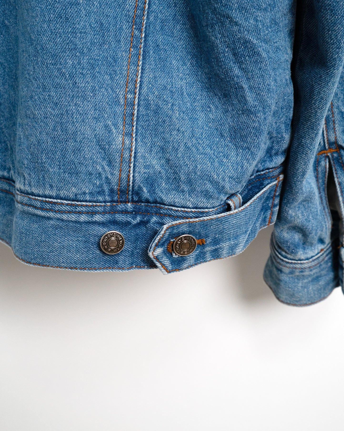90s Hooded Ramie-Cotton Denim Jacket
