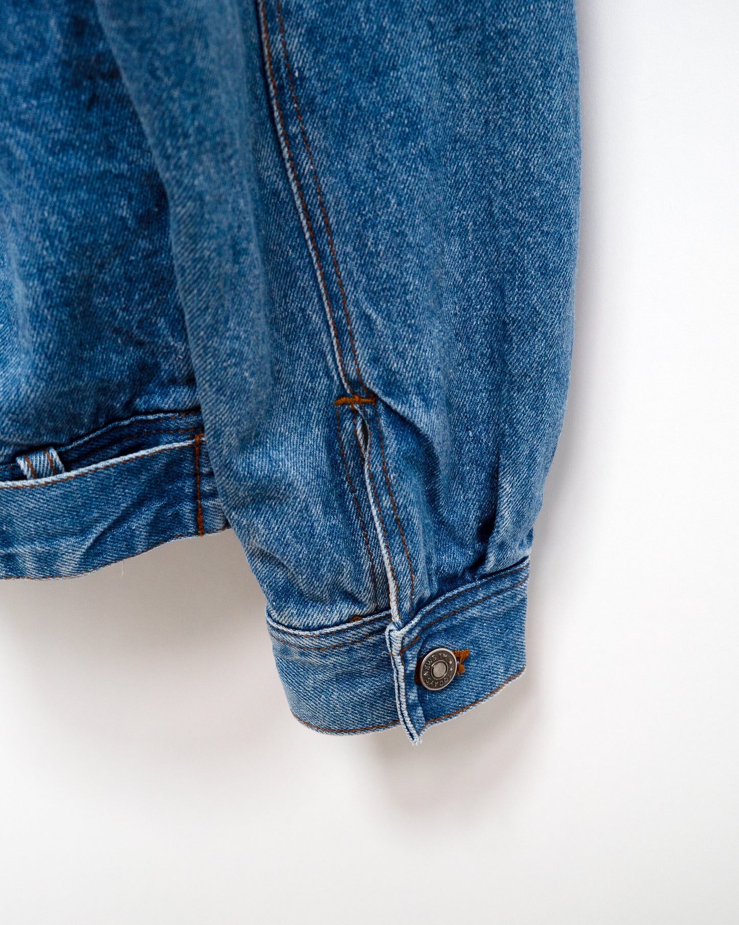 90s Hooded Ramie-Cotton Denim Jacket