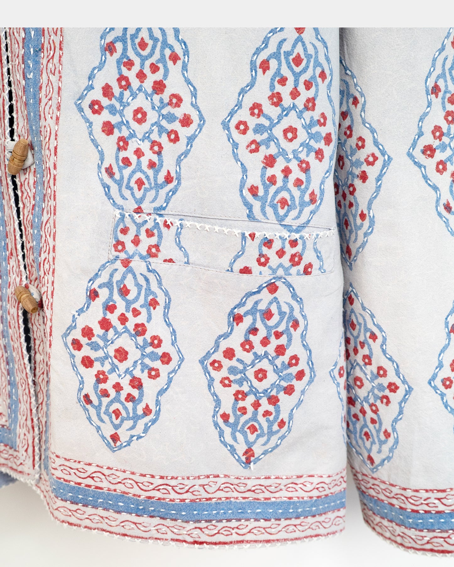 Hand-Stitched Reversible Kantha Jacket