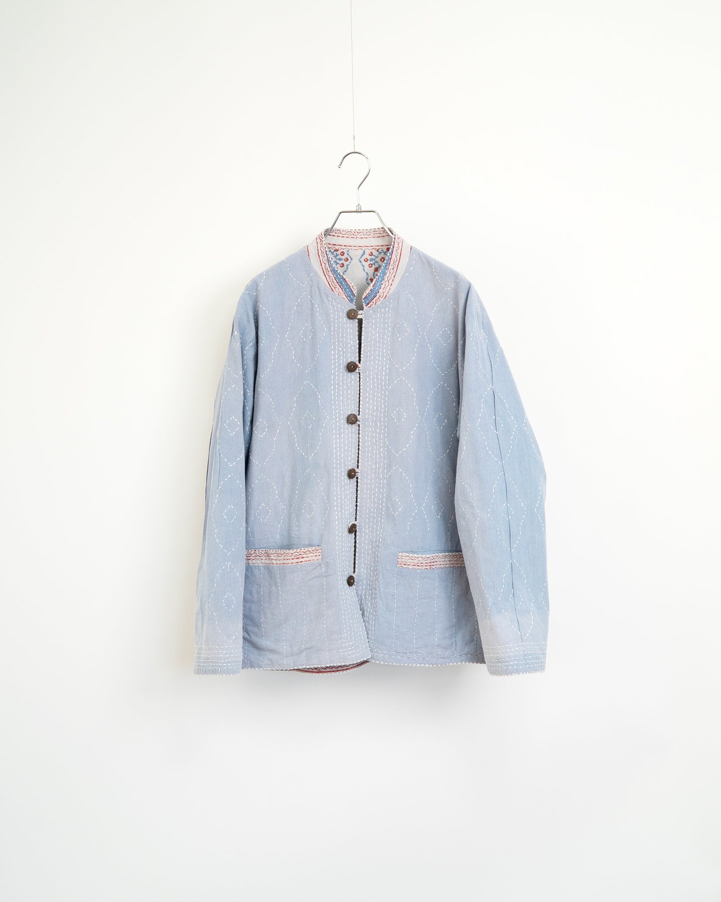 Hand-Stitched Reversible Kantha Jacket