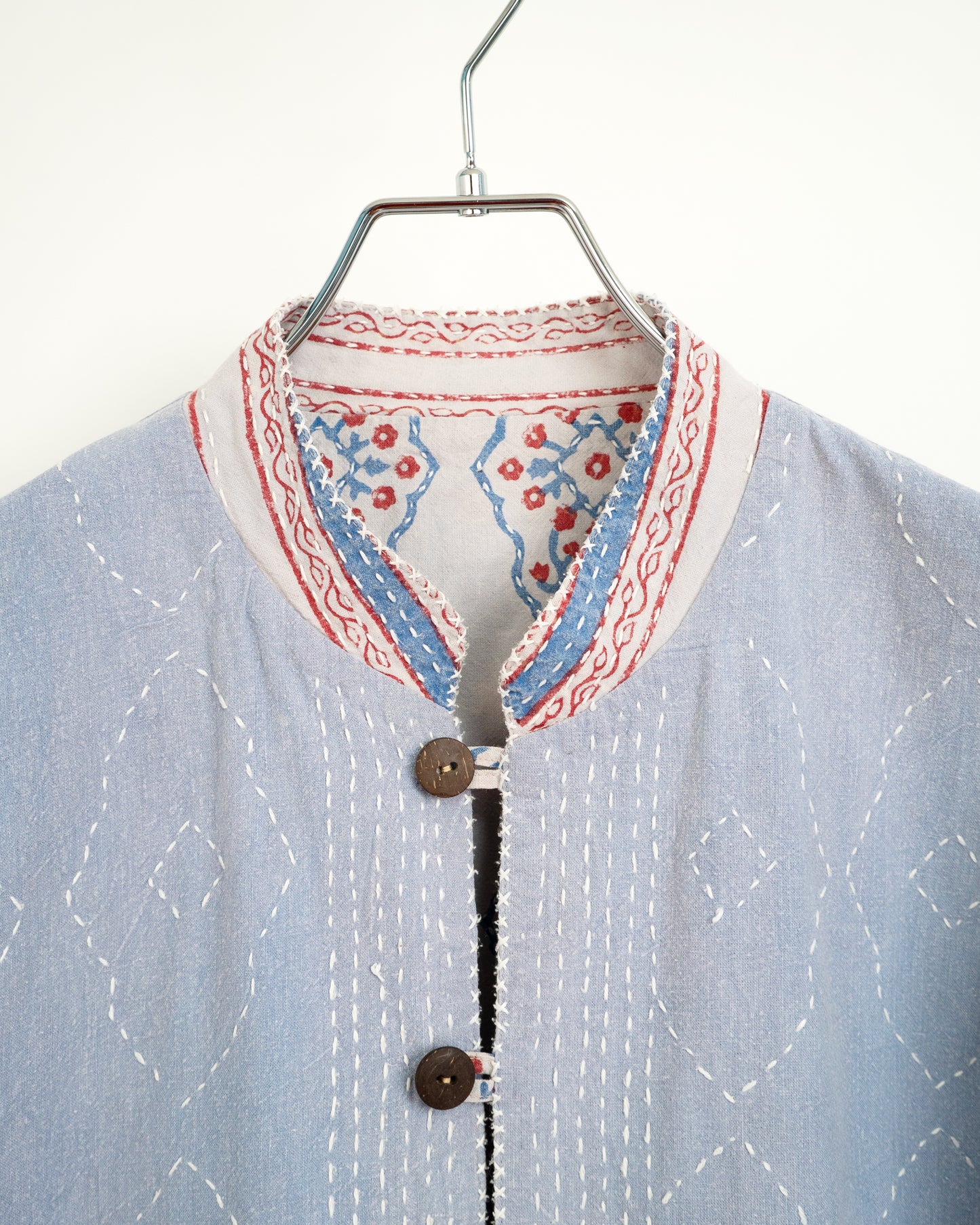 Hand-Stitched Reversible Kantha Jacket