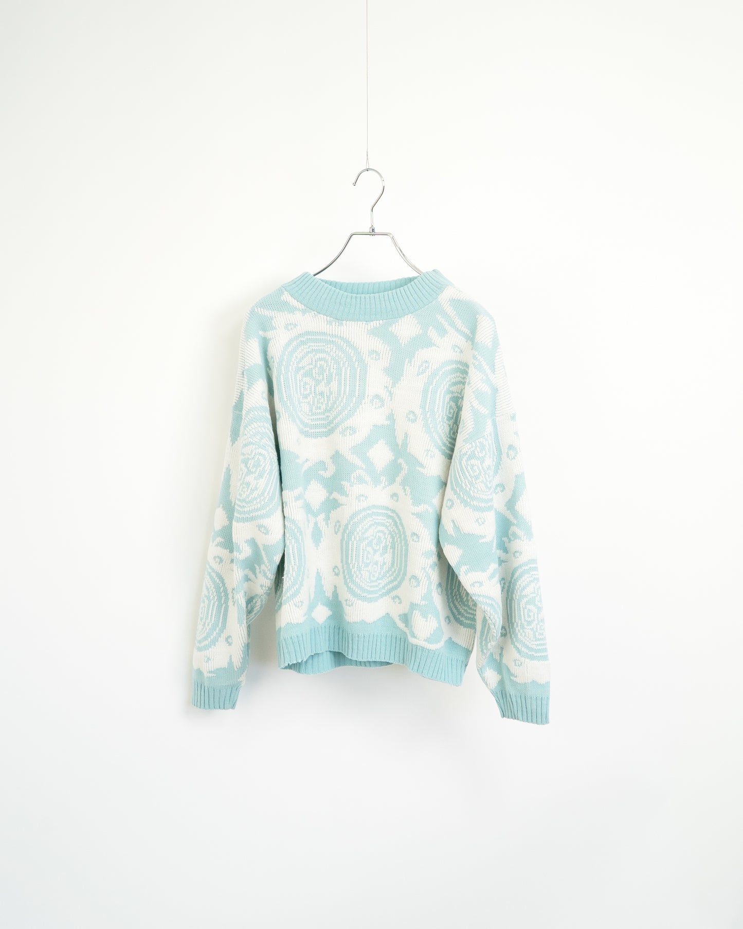 80s-90s USA Geometric Pattern Acrylic Sweater
