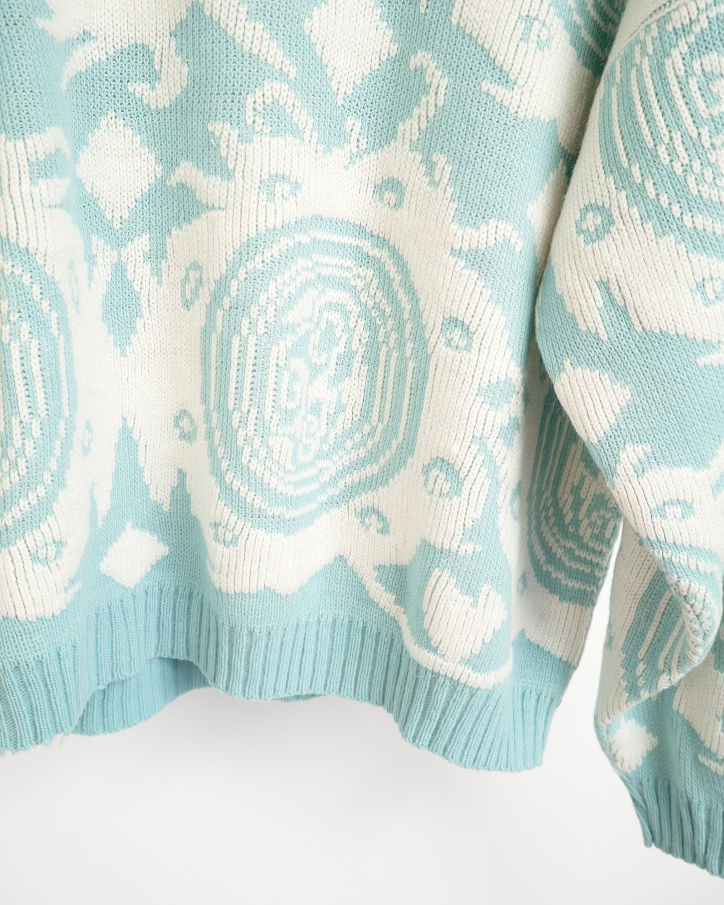 80s-90s USA Geometric Pattern Acrylic Sweater