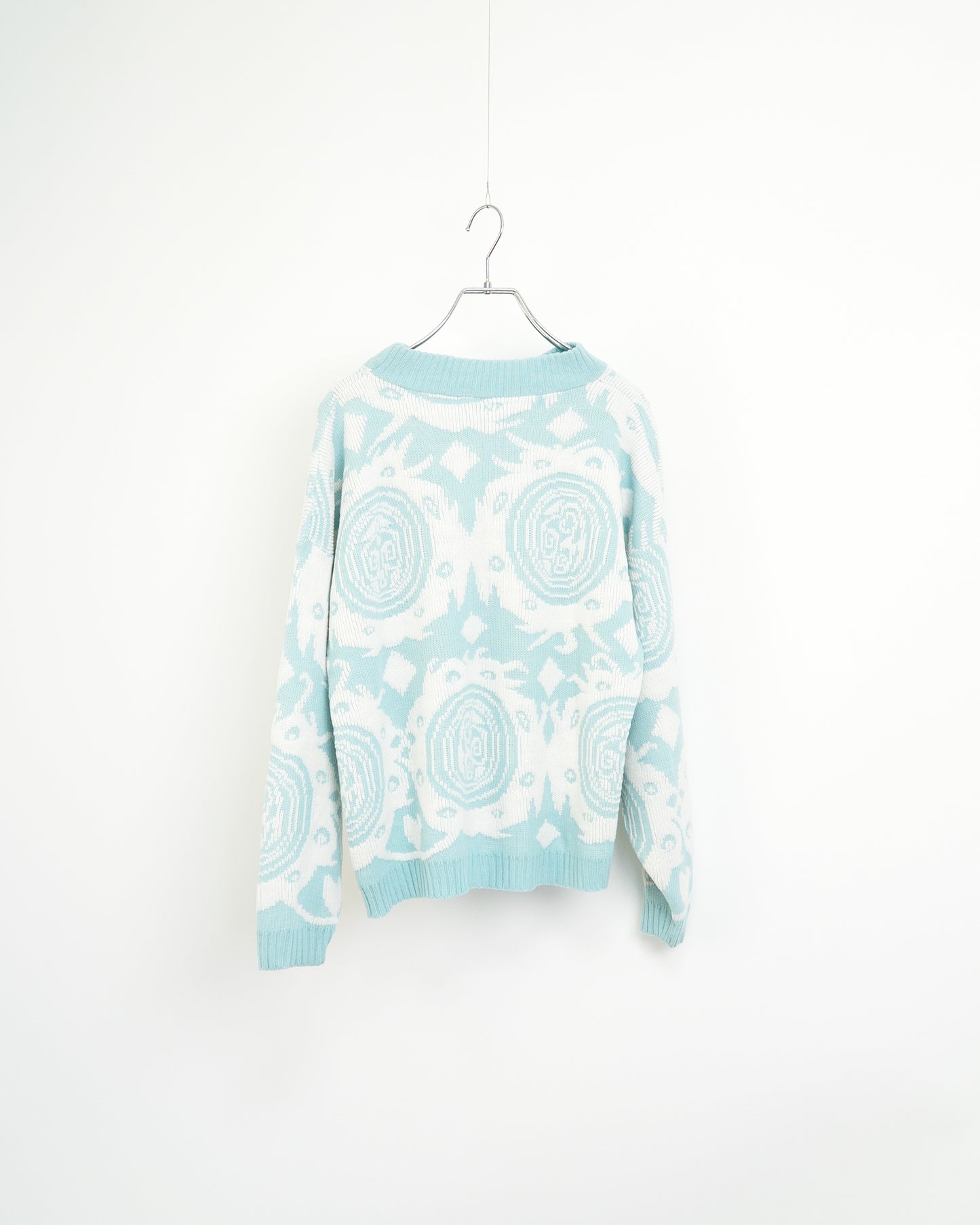 80s-90s USA Geometric Pattern Acrylic Sweater