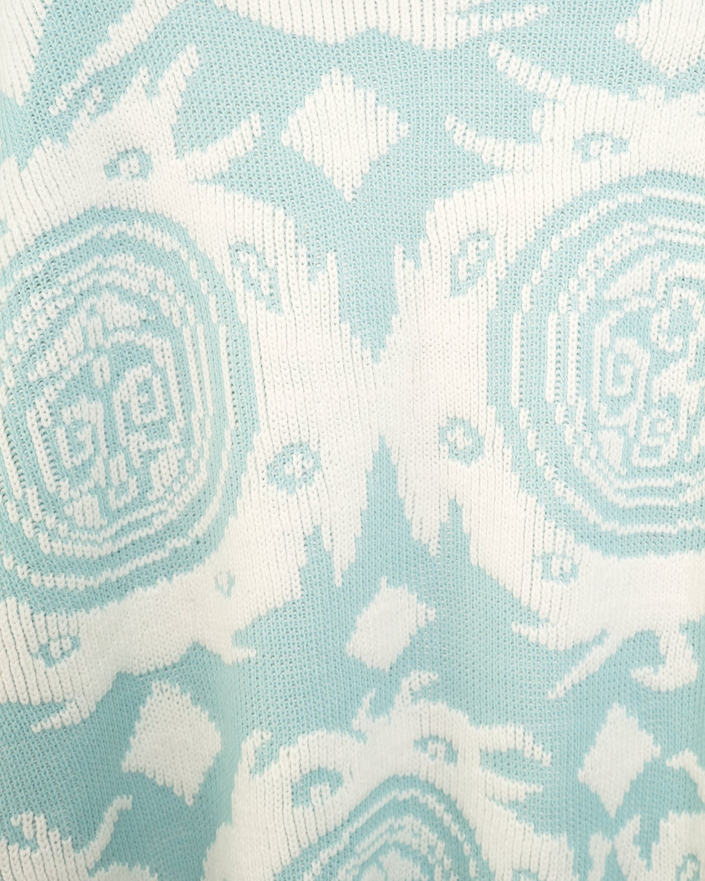 80s-90s USA Geometric Pattern Acrylic Sweater