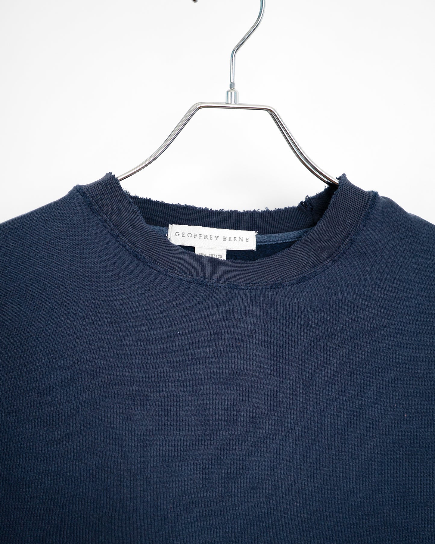 90s "GB RELAXED" Boro-Style Two-Tone Sweatshirt