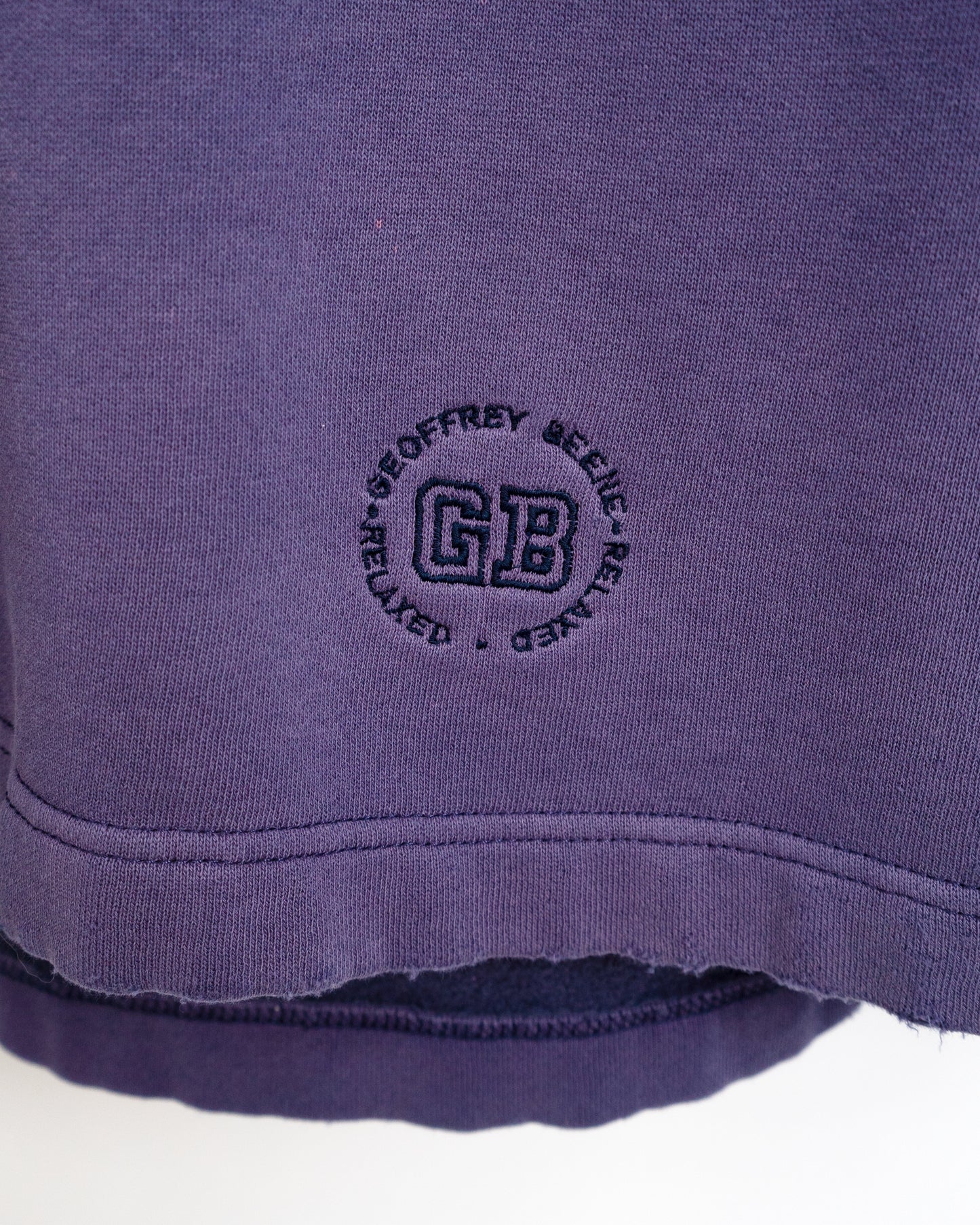 90s "GB RELAXED" Boro-Style Two-Tone Sweatshirt