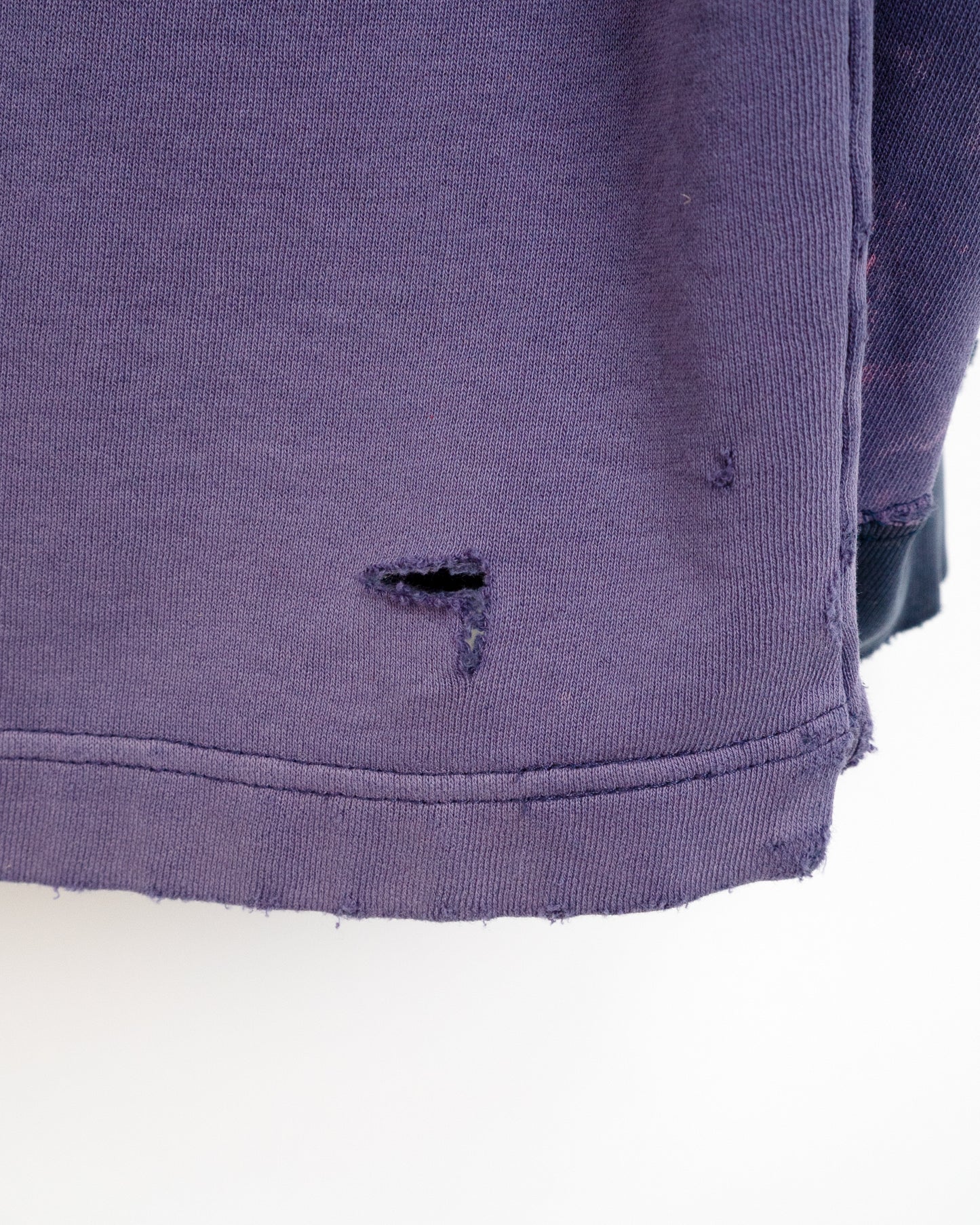 90s "GB RELAXED" Boro-Style Two-Tone Sweatshirt