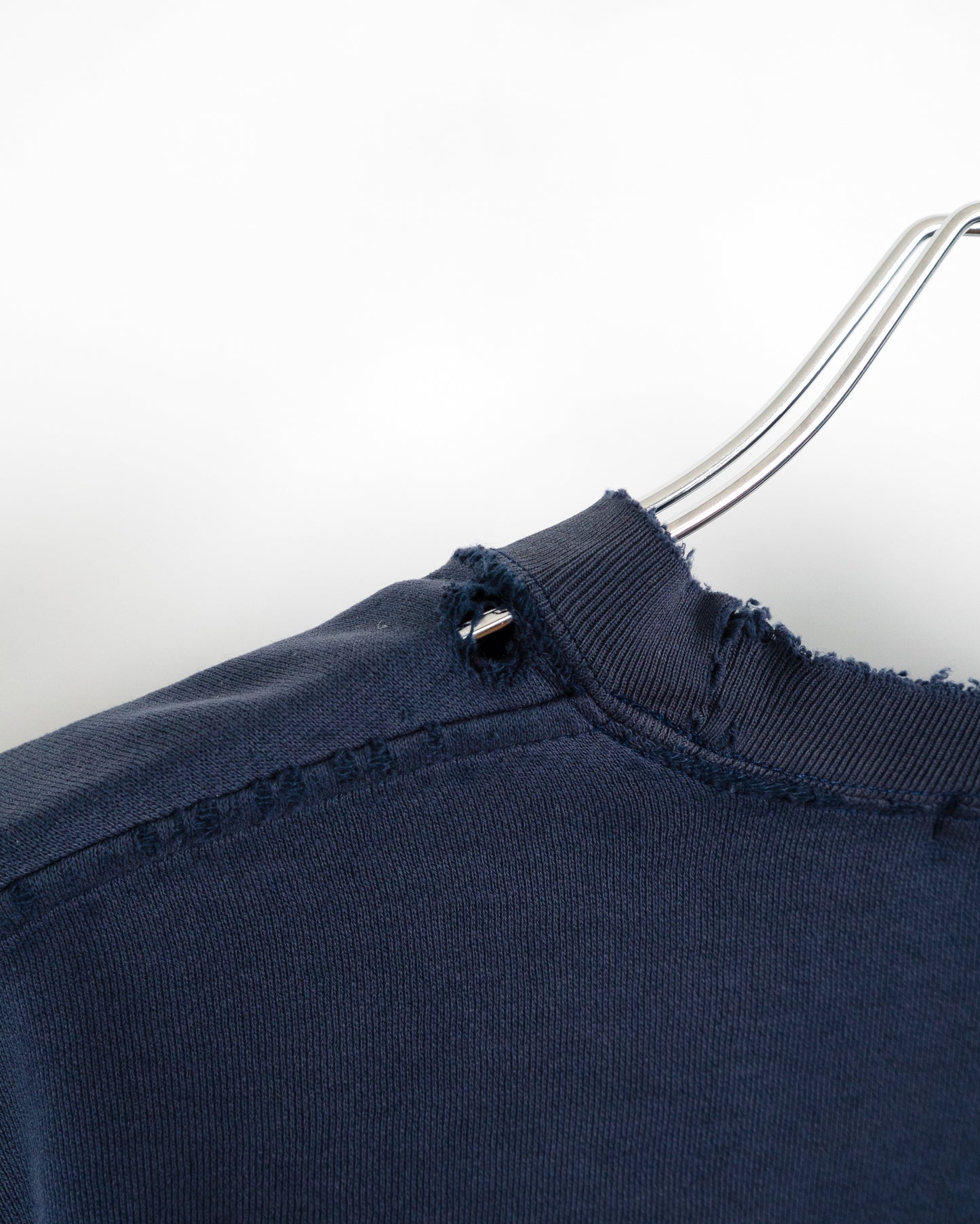 90s "GB RELAXED" Boro-Style Two-Tone Sweatshirt