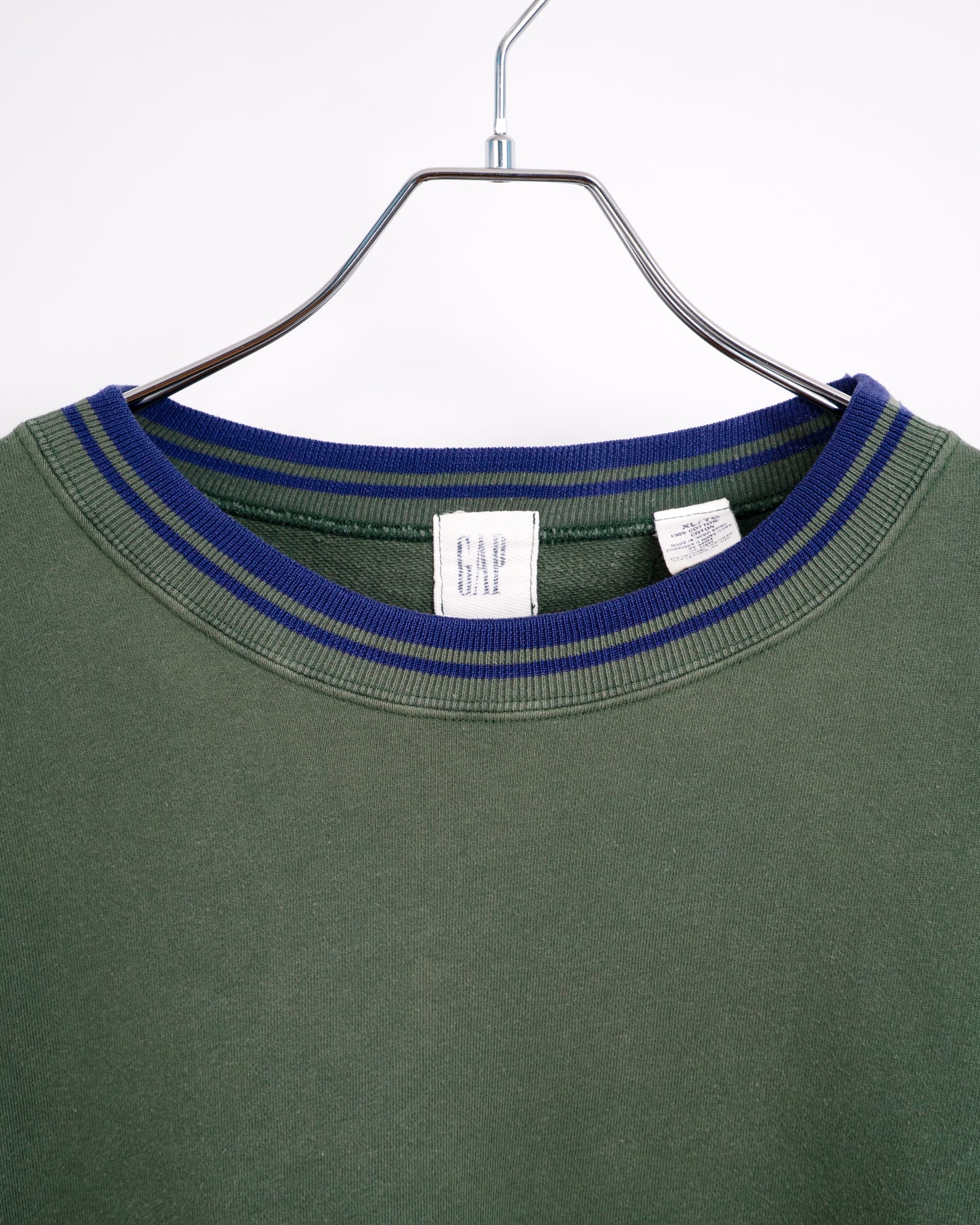 90s Two-tone Sweatshirt with Tipped Ribs