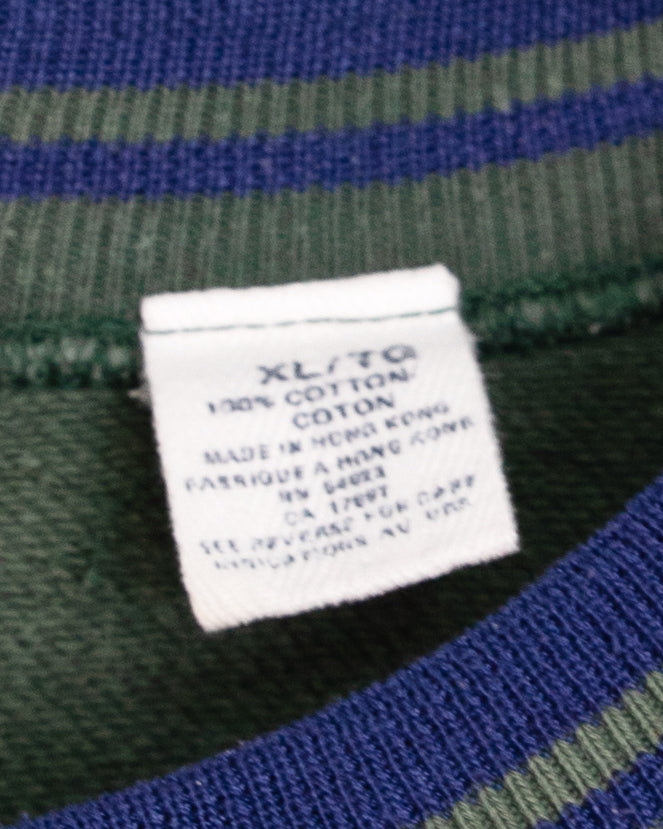 90s Two-tone Sweatshirt with Tipped Ribs