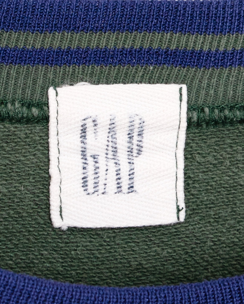 90s Two-tone Sweatshirt with Tipped Ribs