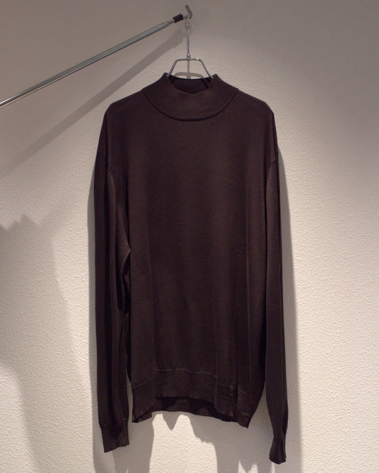 90's Silk mock neck knitwear