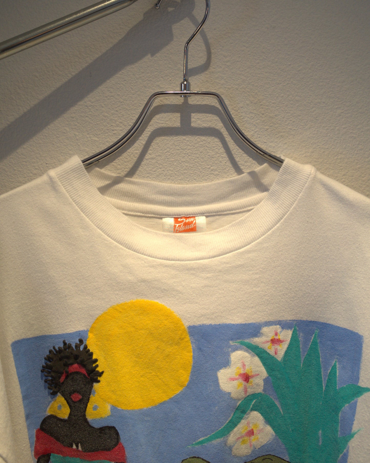 Hand-painted printed T-shirt