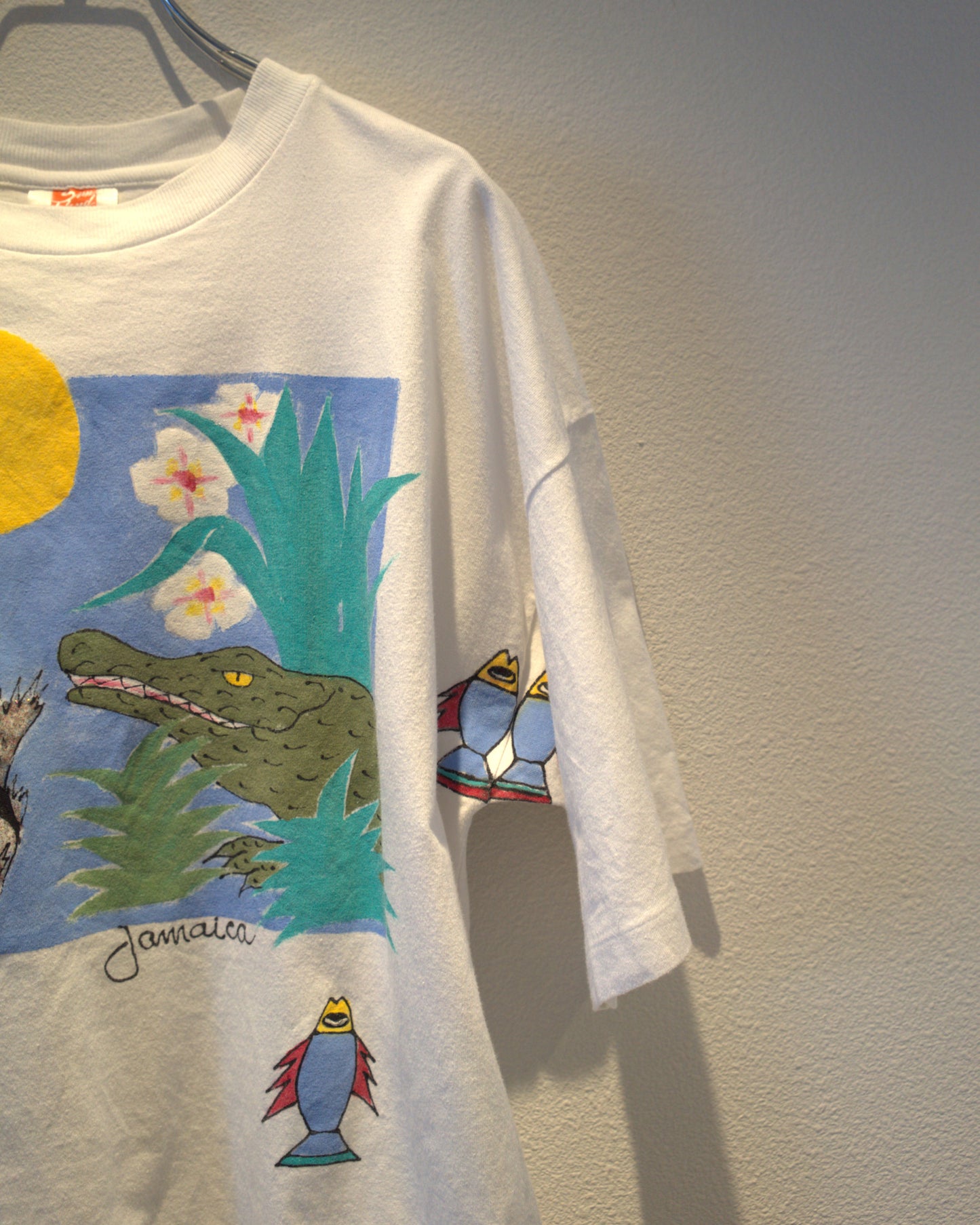 Hand-painted printed T-shirt