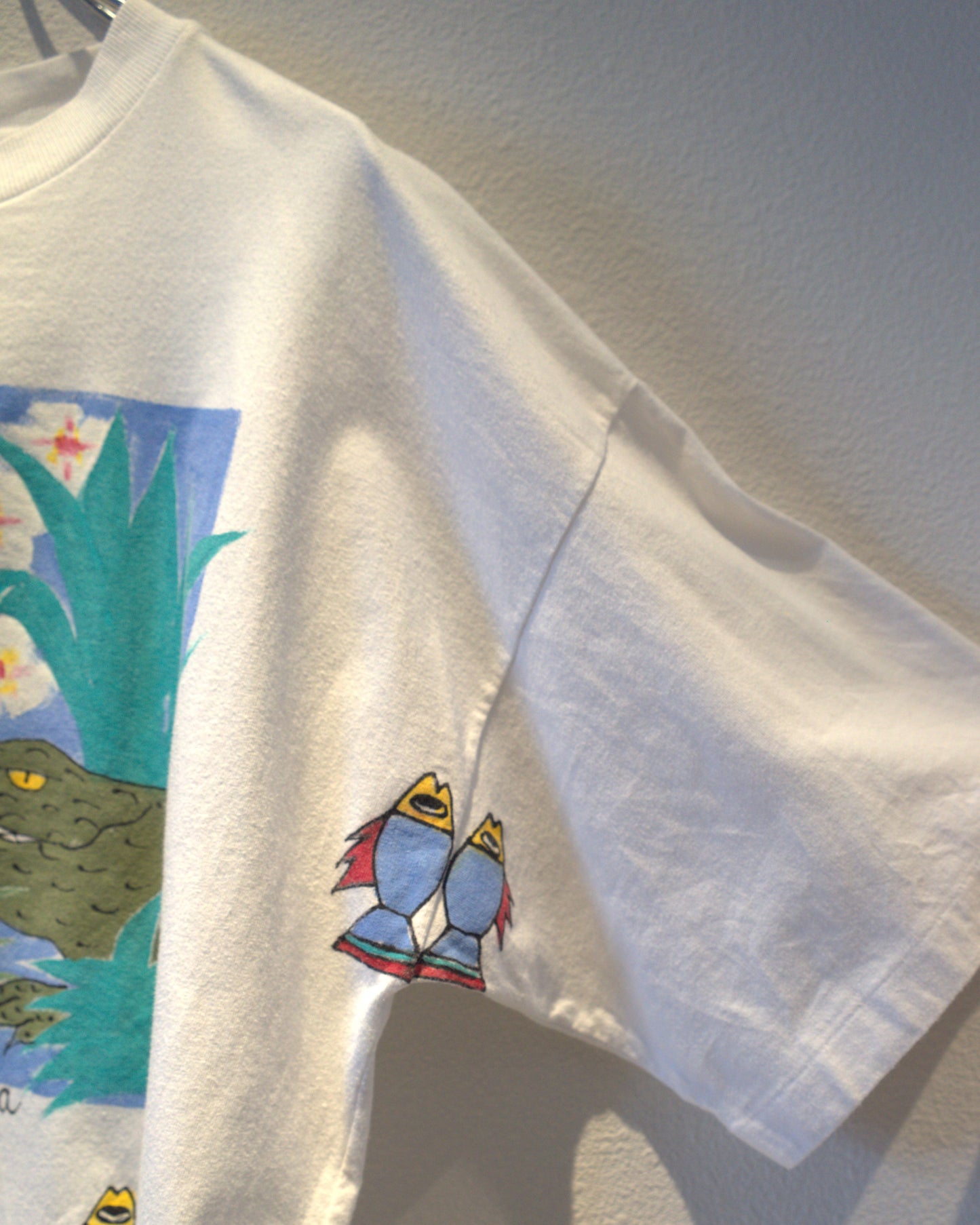 Hand-painted printed T-shirt