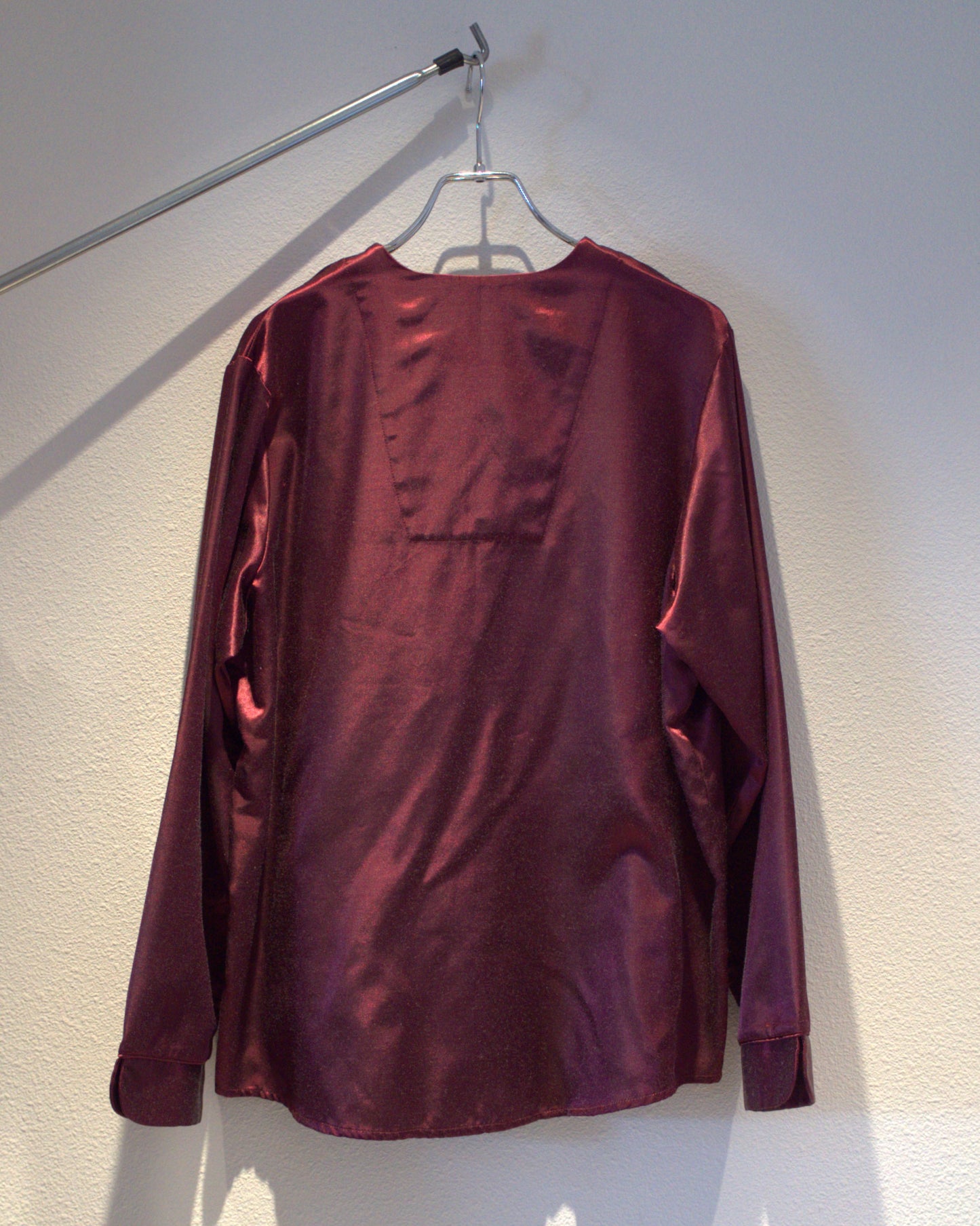 Satin shirt in oriental style